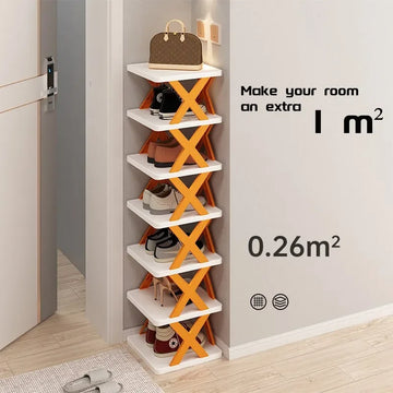 X-Shaped Shoe Rack